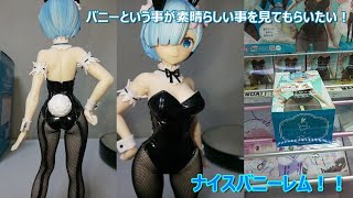 クレーンゲーム　橋渡し設定　Re:ゼロから始める異世界生活　BiCute Bunnies Figure-レム-　をやってきた