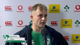 Craig Casey reflects on a difficult night for the Ireland 'A' side.