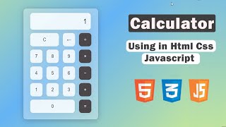 Creating a calculator Using Html Css & javascript |Coding wing