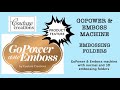 Couture Creations - GOPOWER & EMBOSS machine - Embossing Folders