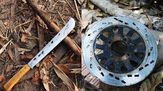 Making A Mini Sword From Broken Brake Disc - How To Make A Mini Sword From Brake Disc