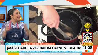 Puré con carne mechada: Cami chef explica exquisita receta. Tu Día, Canal 13