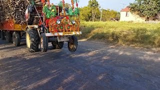 swaraj 855 tractor sugarcane load trolley pulling 😄 स्वराज ट्रैक्टर उसाची ट्रेलर l