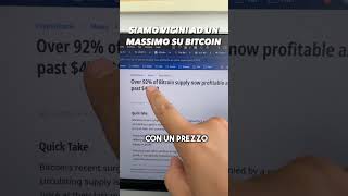 Campanellino di allarme per #bitcoin teniamo sott'occhio il prezzo d'ora in poi