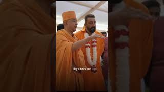 Sanjay Dutt visited the Abu Dhabi baps shri swaminarayan temple.. #baps