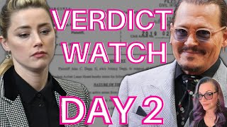 Verdict Watch Day 2 | Johnny Depp v. Amber Heard Trial. Jury Question LIVE.