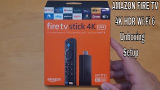 Amazon Fire TV Stick 4K Max with Wi-Fi 6 2023 Unboxing & Setup HD 1080p
