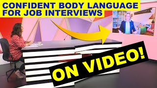 Confident Body Language in a Job Interview on Video