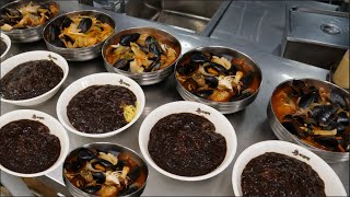 짜장면이 3000원? 주말만 되면 자리가 없다는 강화도 짜장면 맛집 간짜장 해물 짬뽕 / Black Spicy Seafood Noodles / korean street food