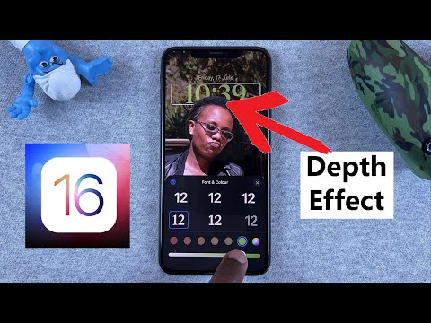 How to Put Time Behind Lock Screen Wallpaper on iPhone