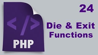 Php Tutorials in Urdu - 24 - Die & Exit Functions