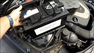 DIY w212 Mercedes E350 battery replacement