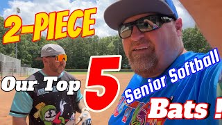 Top 5 2-Piece Senior Softball Bats
