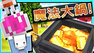 【Minecraft｜湛藍魔法】#8 單槍匹馬勇闖魔女之家🧙與女巫們惡鬥爭奪魔法原料❗