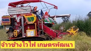 รถเกี่ยวนวดข้าว เกษตรพัฒนา รุ่นจ้าวช้างไวไฟ 260 Combine harvester