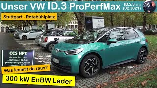 300 kW an den EnBW Ladestationen in Stuttgart - was bekommt der ID.3 davon? | PRAXISTEST