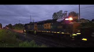 8:24 csx L032 with csx-2548/csx-6956 westbound at pixley road Milepost 376.43