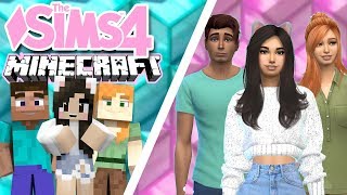 💙 STEVE, ALEX, + ME! The Sims 4 MINECRAFT CAS