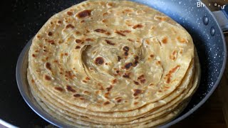 Wheat Parotta Recipe | Soft Layered Parotta | Wheat Paratha Recipe