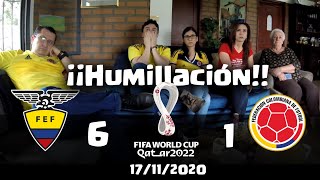 Reacciones Ecuador 6 vs 1 Colombia | Eliminatorias Qatar 2022
