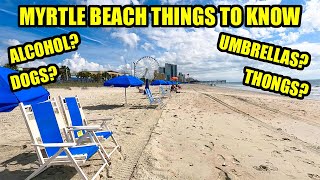 Things to Know Before You Visit Myrtle Beach, SC!