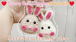 วิธีถักไหมพรม กระต่าย แก้มแดง สุดน่ารัก. How to Crochet Bunny Red Cheeks Keychain . Easy Crochet.