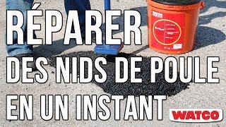 Réparez vos nids de poule instantanément | Enrobé à froid pour bitume | Watco