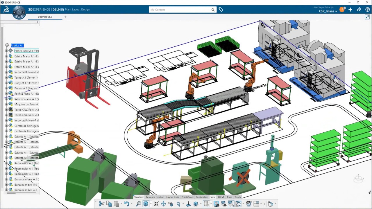 Delmia 3DExperience - Plant Layout Design - YouTube