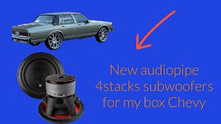 Unboxing a 15 inch Audiopipe 4 Stack subwoofer
