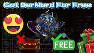 Epic Hero War Darklord Free Trick 100% Working 😍 | Epic Heros War