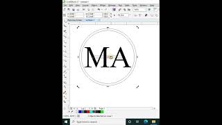 Coreldraw Tutorial - Letter M + A Logo Design in Coreldraw
