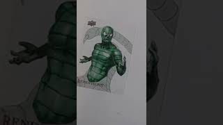 Marvel Renditions Spider-Man Sketch Card - Scorpion Timelapse