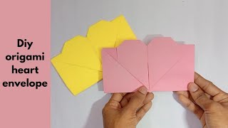 Diy Origami heart envelope || easy tutorial