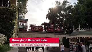 Disneyland Railroad Tender and Car ride Main St to New Orleans Square