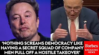 'DOGE Has No Authority': Chuck Schumer Torches Musk, Unelected Members Of DOGE 'Shadow Government'