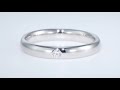 wedding ring no1 3.0mm diamond pt900 platinum