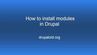 How to install modules in Drupal