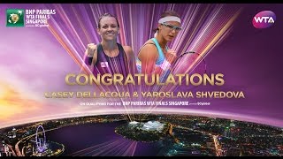 Casey Dellacqua \u0026 Yaroslava Shvedova Qualify For 2015 WTA Finals