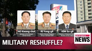 N. Korea replaces top three military officials: intelligence source