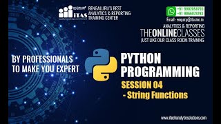 Session 04 | Python Programming | String Functions