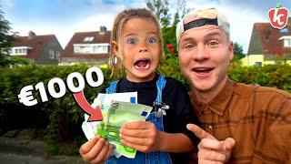 IK GAF EEN 5-JARIGE €1000 EN DIT IS WAT HIJ ERMEE DEED | Kalvijn \u0026 Kiddo's #3 | Kalvijn