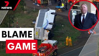 Truckie and bus driver face off in court over cause of school bus crash tragedy | 7 News Australia