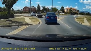 Bad driving Canberra - passenger legs out the window