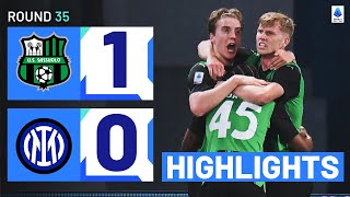 SASSUOLO-INTER 1-0 | HIGHLIGHTS | Sassuolo shock newly-crowned champions! | Seri