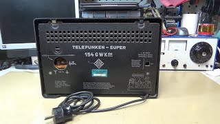 Telefunken 154GWK Osa 1. Esittely ja avaus