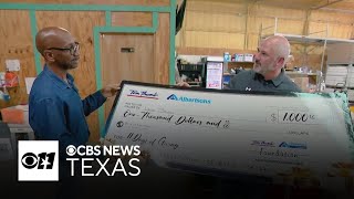 Grace Bridge receives $1,000 donation as part of CBS News Texas 11 Days of Giving