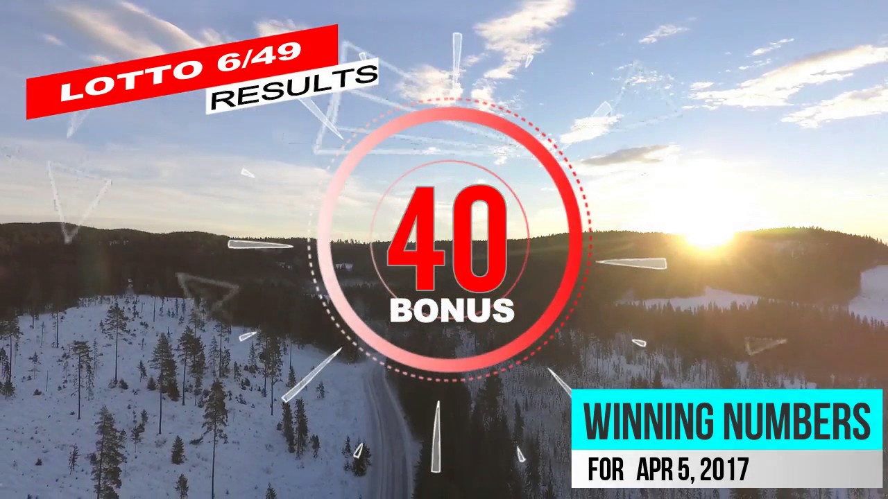 Past Winning Numbers Lotto 6/49 Canada APRIL 5, 2017 - YouTube