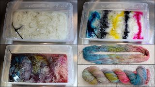 Shoebox Dyeing Yarn Variation; Starting with Acid in the Dyebath to Reduce color spread (LNDB)