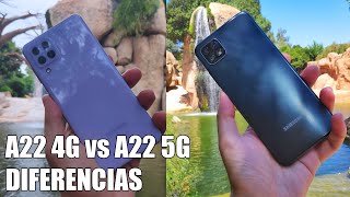 Diferencias entre el Samsung A22 4G y el A22 5G