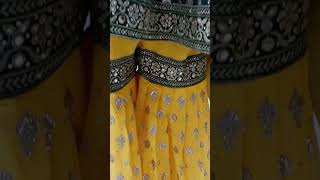 yellow green gharara | sanchak special gharara | Georgette gharara | andaz designer #shorts #youtube